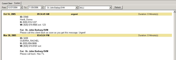 Message Center